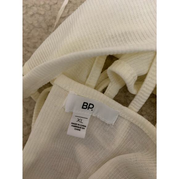 Bp. women's ivory ribbed strappy cropped top size XL NEW - Picture 4 of 6